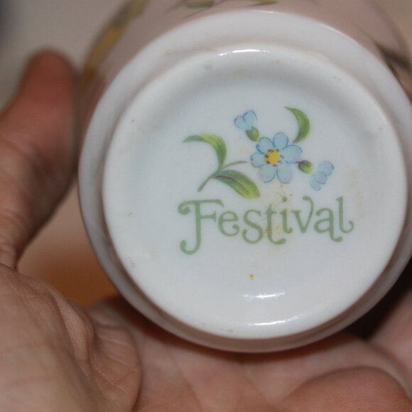 Egg Coddler & Tray Plate Flowers Strawberry Festival Vintage Original Box - Picture 3 of 3